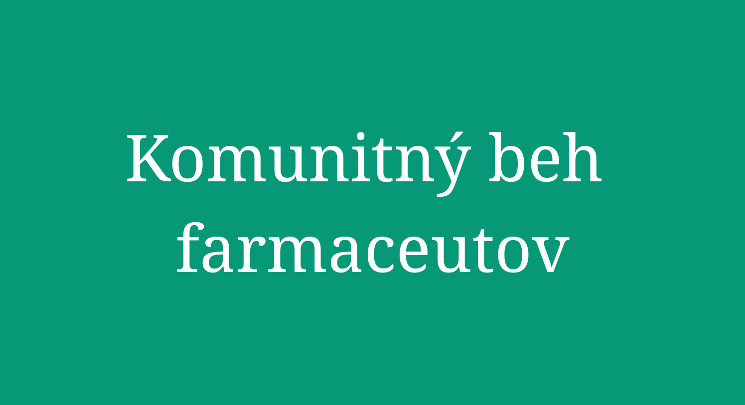 poBEŽIME spolu: Svetový deň farmaceutov